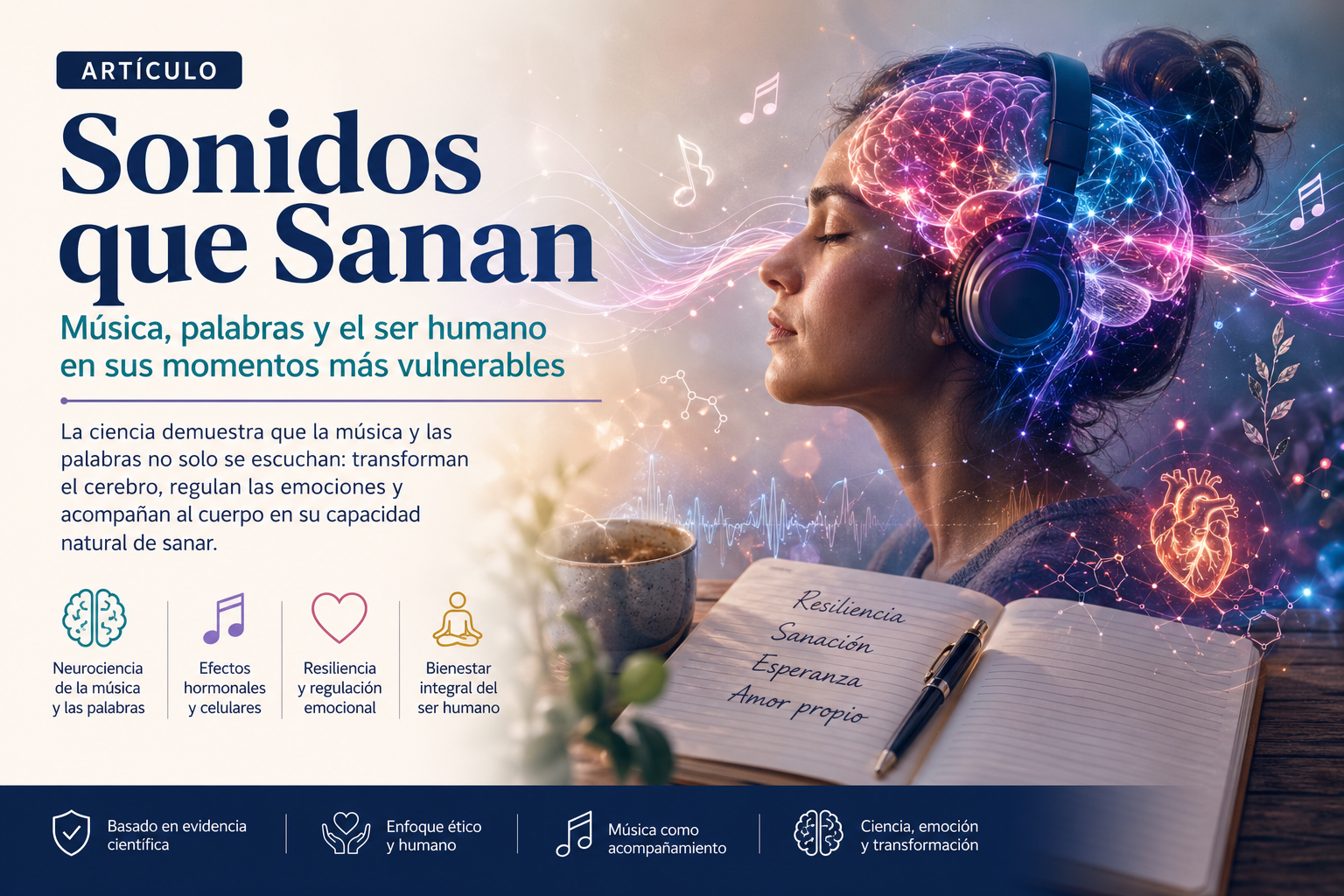 Música, palabras y resiliencia: cómo el sonido y el lenguaje acompañan al cerebro en momentos críticos