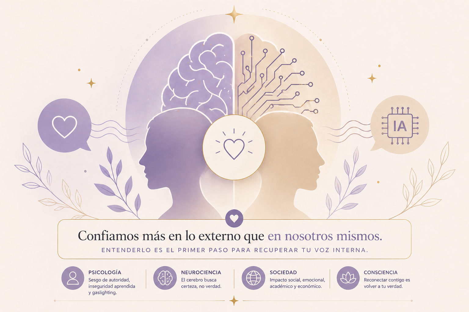 Cuando la inteligencia artificial sustituye tu voz interna: por qué confiamos más en lo externo que en nosotros mismos