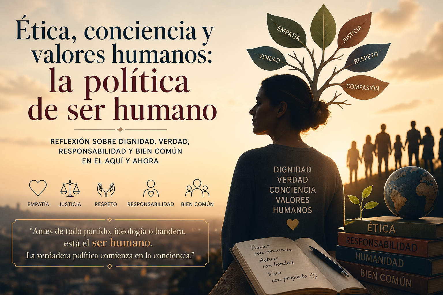 Ética, conciencia y valores humanos: la política de ser humano